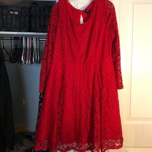 Lace Red Dress